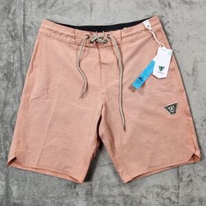 Vissla‎ Shorts Mens Size 28 Boardshorts Salmon Solid Sets Trunks Quick Dry NWT